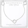 SECRET BOX_Genuine Silver Dipped Open Quatrefoil Station Necklace
